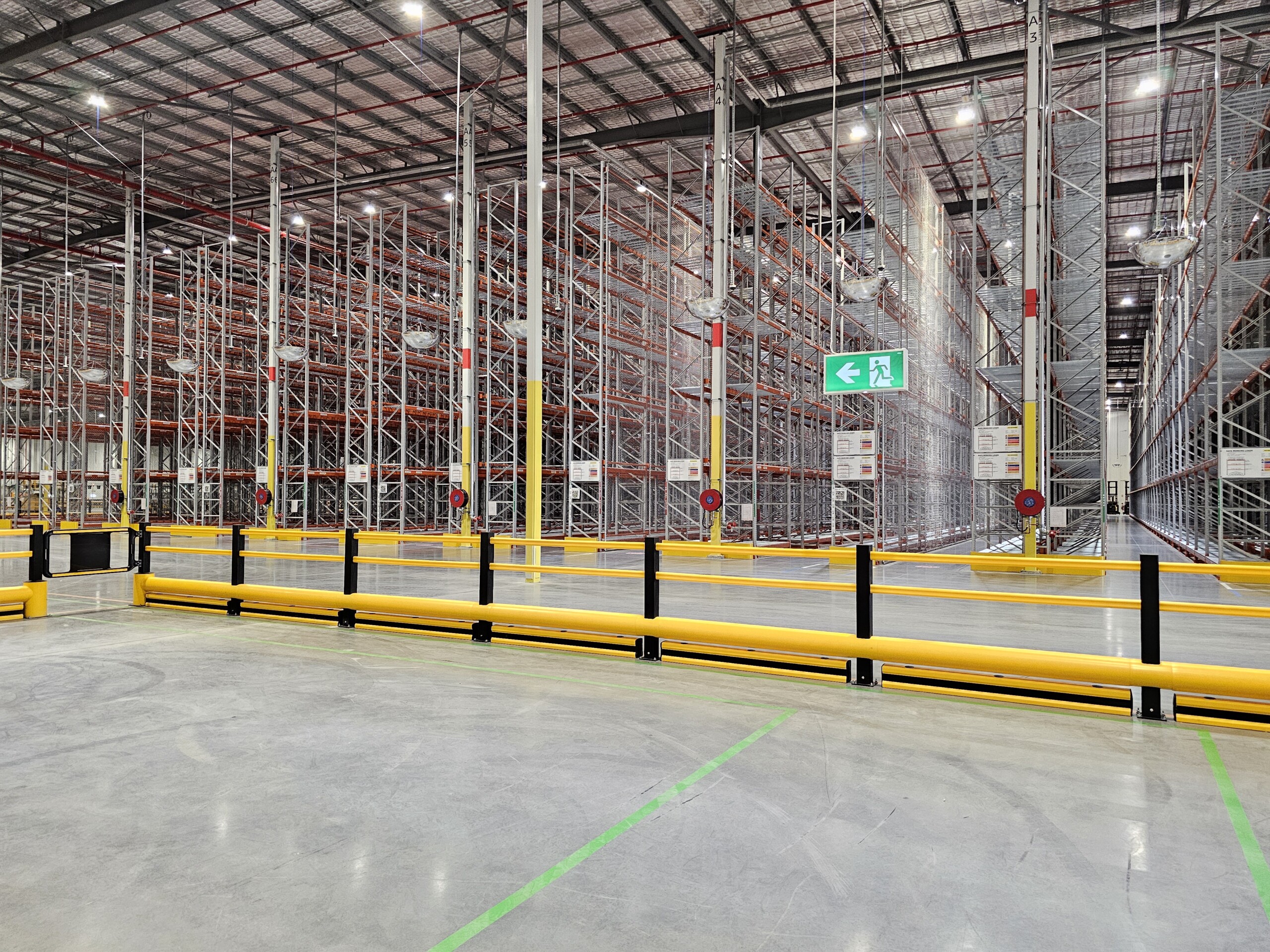Amazon BWU6 Fulfilment Centre barriers